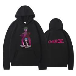 Gorillaz Cracker Island Printed Casual Street Sweatshirt Men's and Women's Same Cotton High Quality Fashion Loose Men's Hoodie