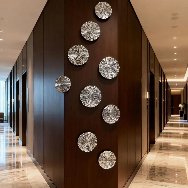 Luxury Glass Decoration Wall Sticker Home Livingroom Entrance Porch Wall Mural Ornaments Homestay Villa Wall Accessories Items