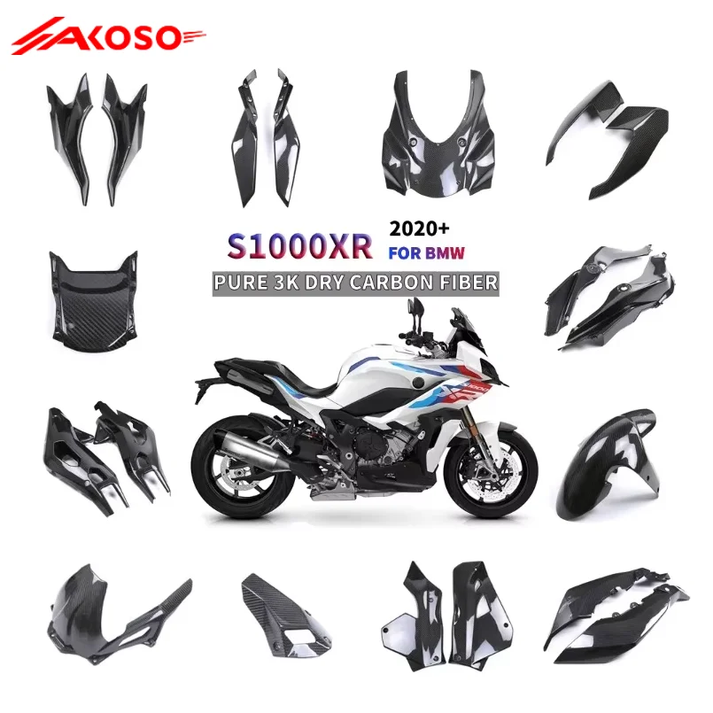 

Dry Carbon Fiber Fairing Kit Fender Fuel Tank Guard Windshield for BMW S 1000 XR 2022 2023 2024