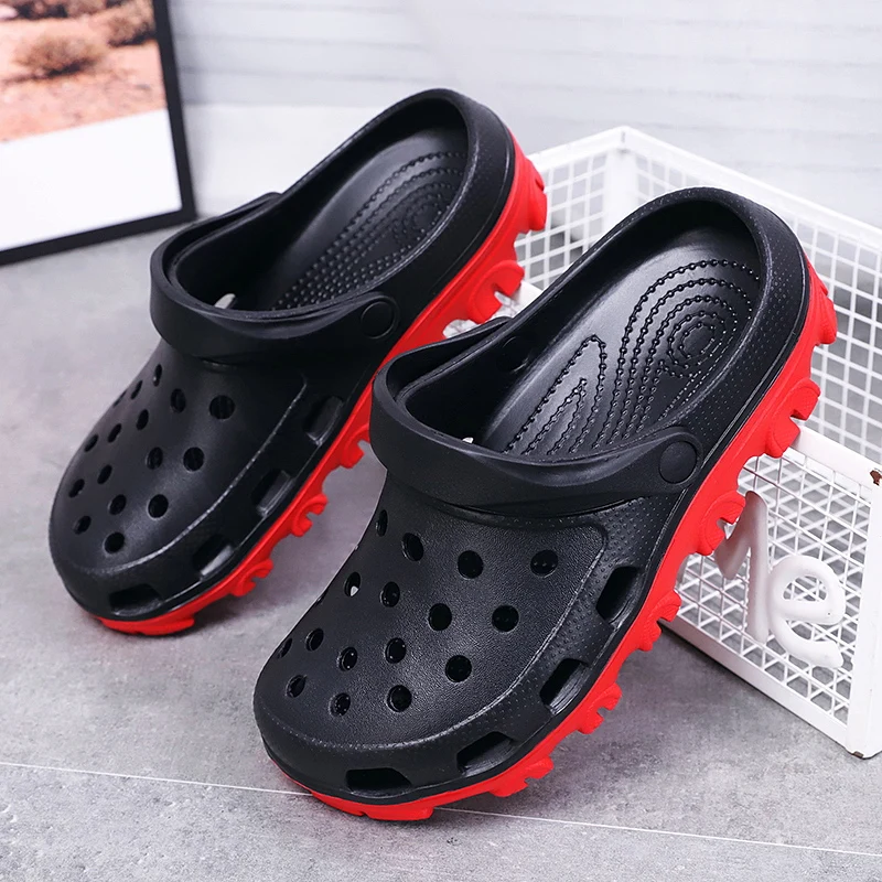 Summer large size men and women sandals high quality outdoor beach shoes men comfortable dual-use indoor home slippers 36-51