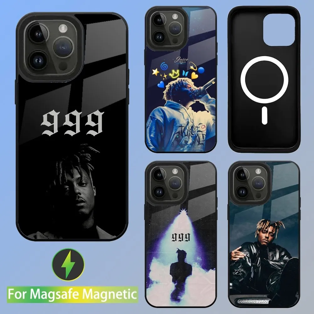 

Hip Hop J-Juice Wrld Phone Case For iPhone 15,14,13,12,11,Plus,Pro,Max Mini Magsafe Magnetic Wireless Charging