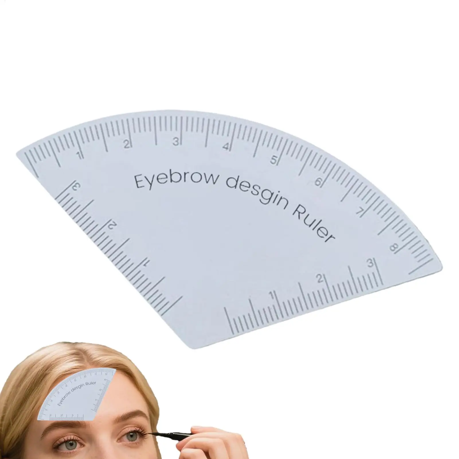 Wenkbrauwliniaal Wenkbrauwliniaal Meetinstrument Herbruikbare make-up Wenkbrauwontwerp Positionering Shaper Wenkbrauwtekengereedschap Wenkbrauwontwerpliniaal