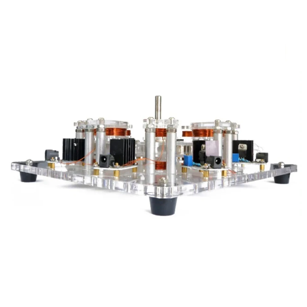 8-Coil Disc Coreless Motor Model DIY Axial Flux Motor Generator Model 12V DC 5000-10000 RPM Acrylic