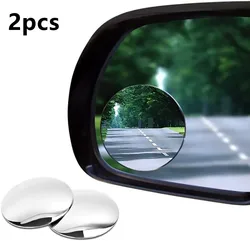 360 Degree Car Blind Spot Rear View Mirror Wide Angle Adjustable Small Round Mirror Car Reverse Auxiliary Rearview Convex Mirror