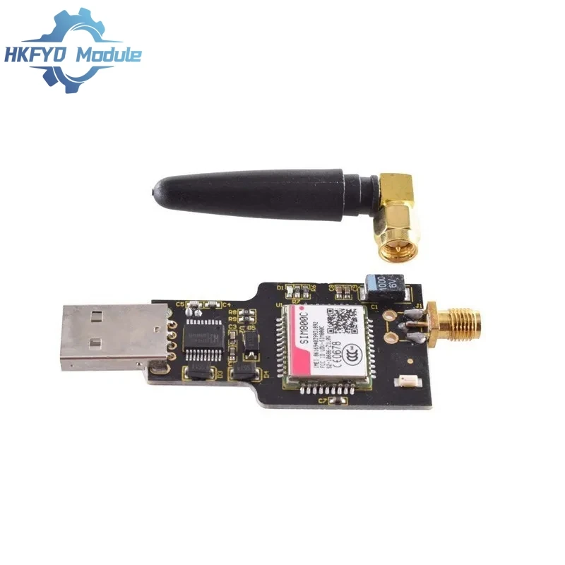 USB To GSM Module Quad-band GSM GPRS SIM800 SIM800C Module For Wireless Bluetooth SMS Messaging With Antenna