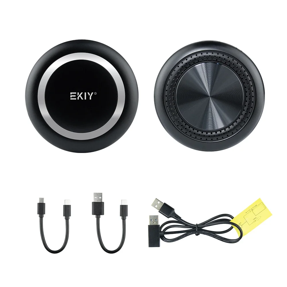 EKIY-CarPlay Ai Box Android 13, 8GB, 128GB, QCM6225, 8 núcleos, inalámbrico, soporte automático, Netflix, IPTV, 4G, LTE, TV, Car Play, Smartbox