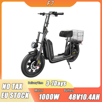 iScooter F7 Electric Bike 1000W Motor 48V10.4AH Batteries Front & Rear Disc Brake Electric Bicycle 16-Inch Tire Commuting E Bike