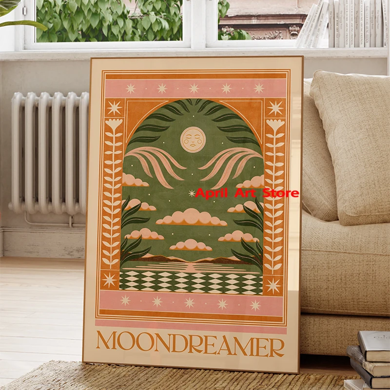 Boho Sun Bloemen Botanische Motiverende Citaat Poster Mindful Yoga Meditatie Muurprint Canvas Schilderkamer Huismuur Decor