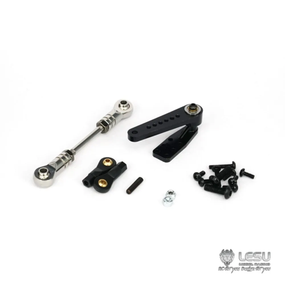 Piezas de brazo Servo de dirección extendida para 1/14 LESU 6*6 6*4 4*4 DIY RC Tractor camión juguete al aire libre TH15866