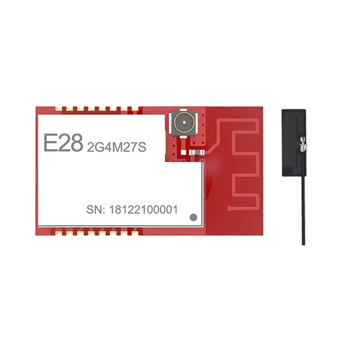 AA80 BLE 2.4GHz LoRa SX1281 Wireless Module 27dBm SPI Long Range 8000m Ranging Positioning Wireless Transceiver W/Antenna