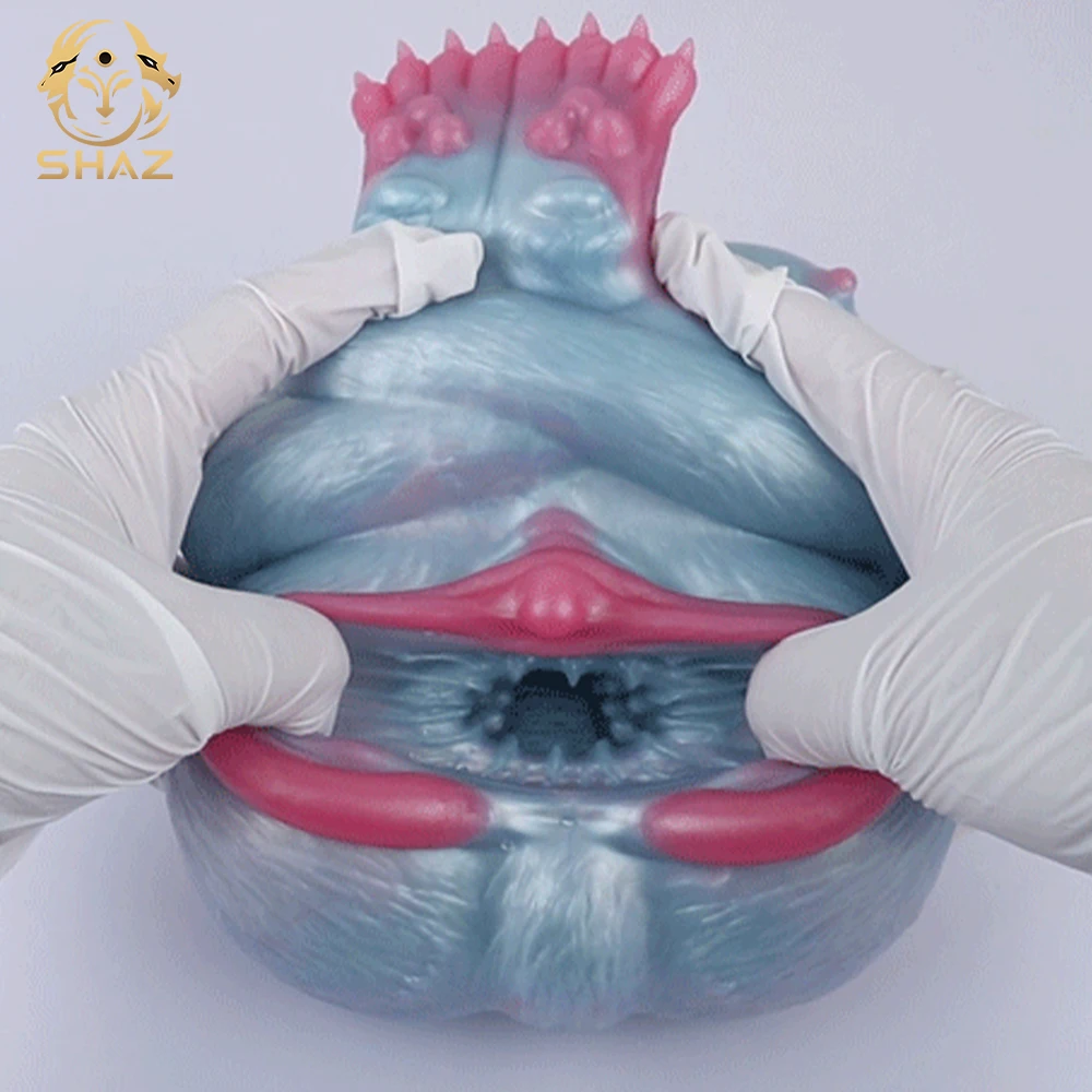 SHAZ leopardo coño masturbador masculino taza realista Vagina chupando mamada Animal masculino Stroker pene masajeador juguetes sexuales para hombres 18+