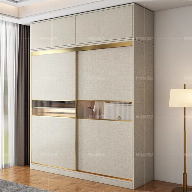 

Clothes Storage Wardrobe Modern Luxurious Bedroom Organizer Wardrobe Wooden Multifunction Armario Multiuso Room Furniture