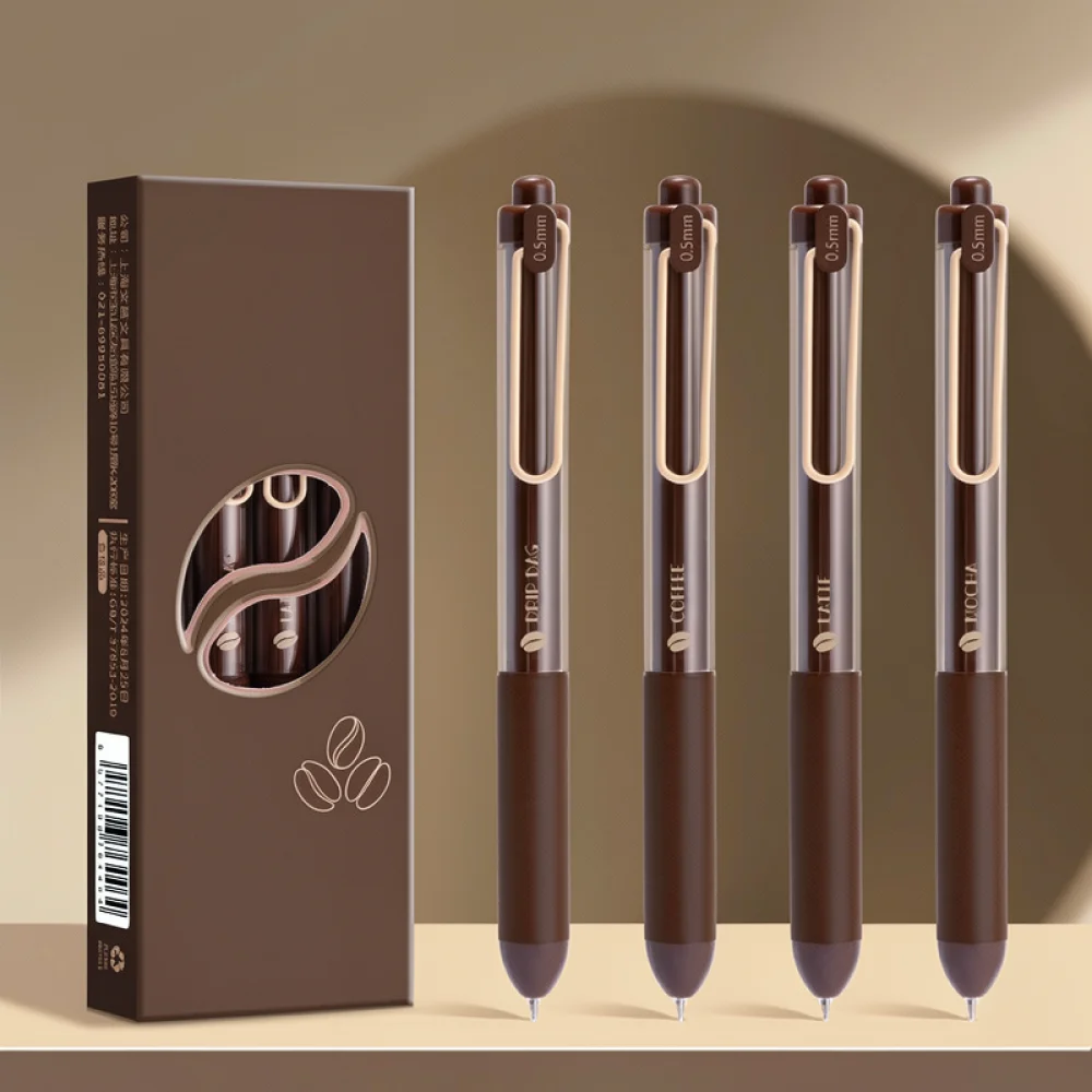 For For Kabaxiong 0.5mm Retractable Gel Pen Fine Tip Quick Dry Smooth Writing Tool Comfortable Silicone Grip Supplies