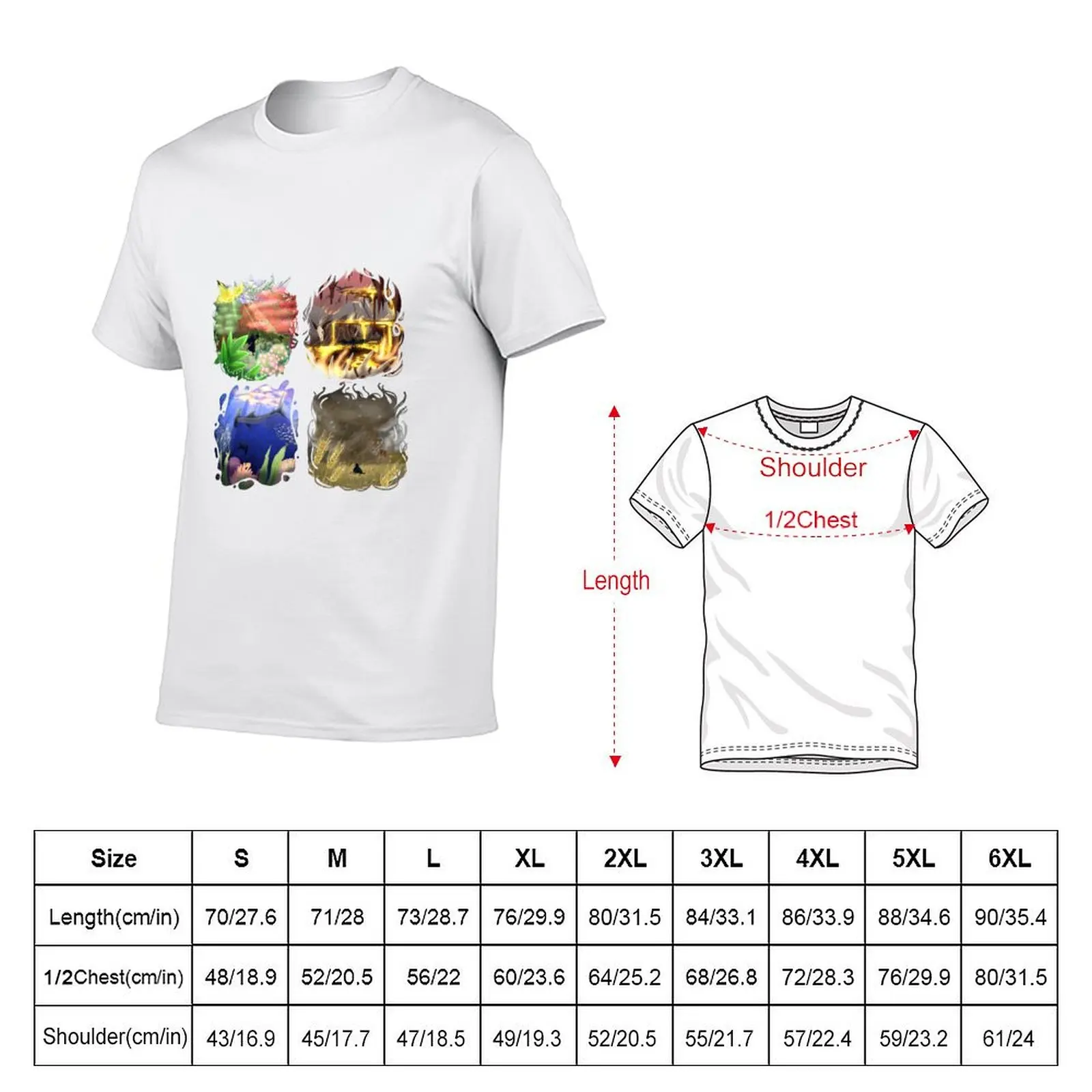 The Four Agents of the Fight Against Demon Squad T-Shirt Stretch Fabric Comfort T-Shirt