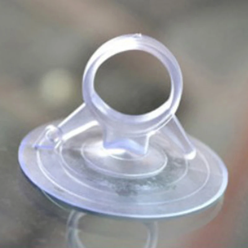 C 10PCS new 4.5CM Rubber Clear Sucker PVC Suction Cup Hook Car Sunshade Suction Cup