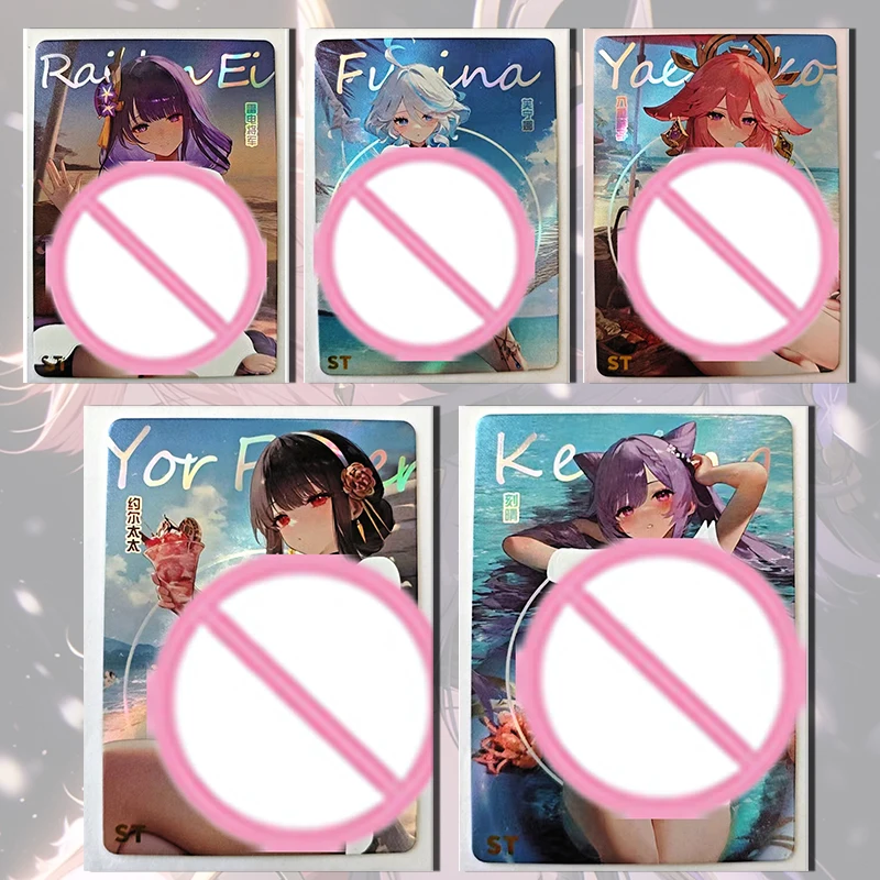 

Goddess Story Diary of Flowers ST card Raiden Shogun Furina Yae Miko Kanroji Mitsuri Bronya Rand boy collection Birthday gifts