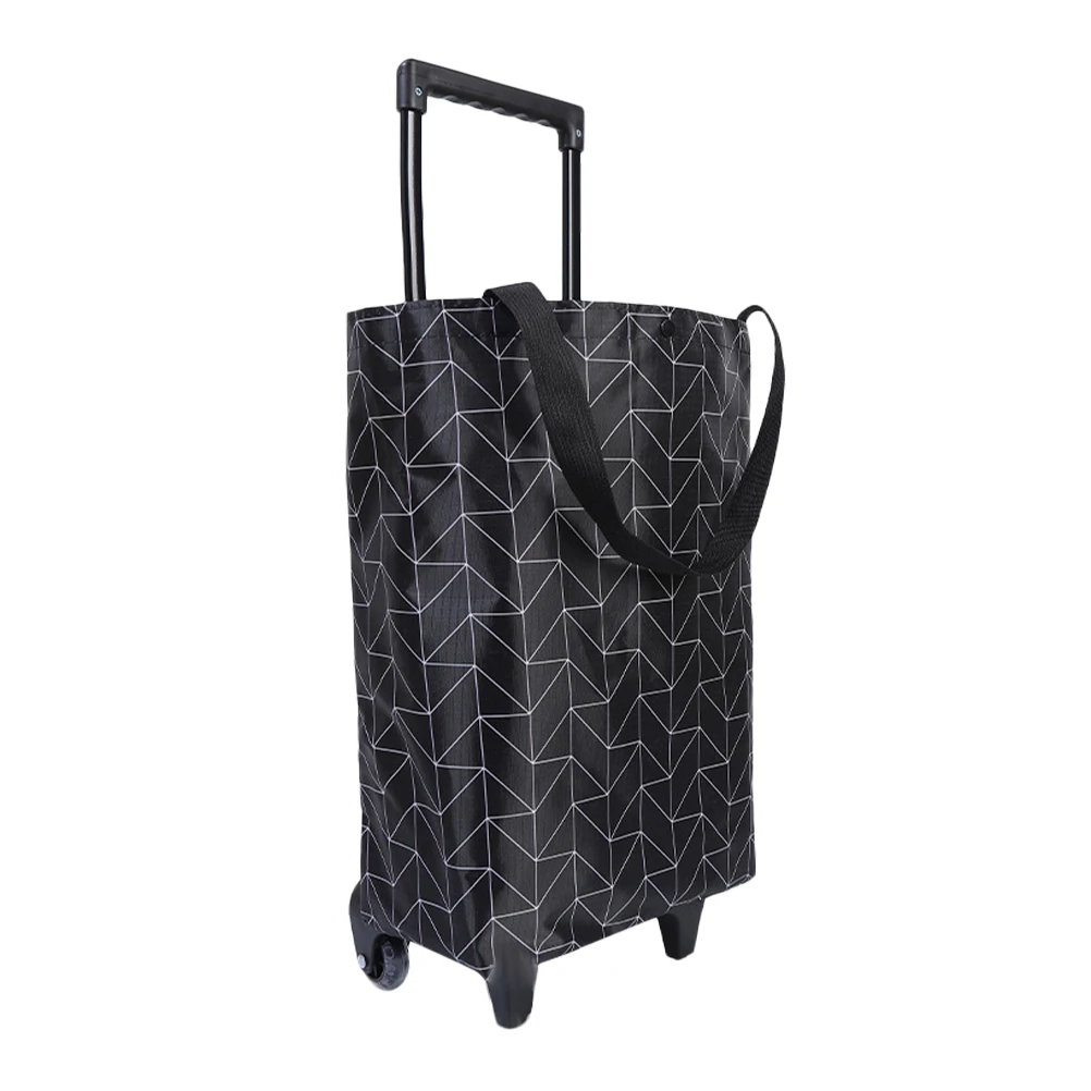 

Waterproof Folding Trolley Shopping Cart Large Capacity Portable Grocery Bag Stair-Climbing Household Utility Outdoor Storage