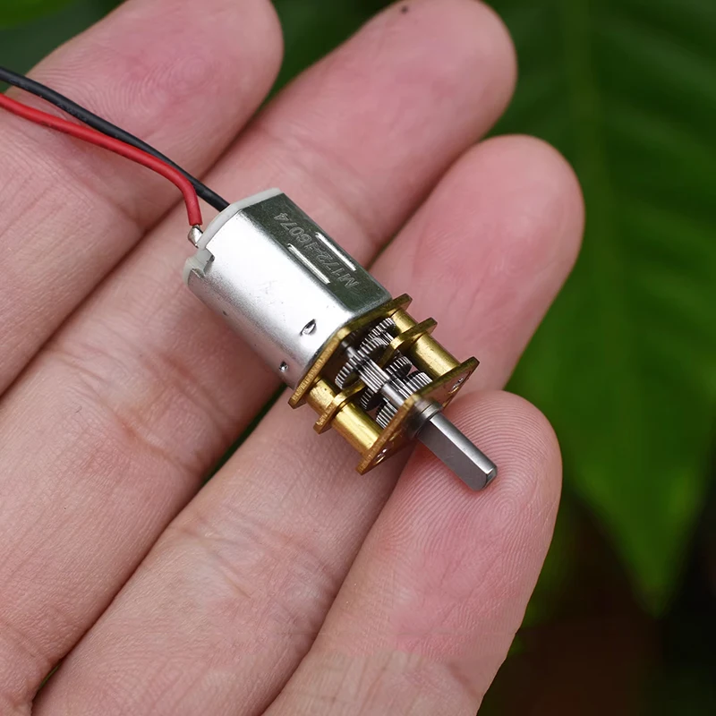 GA12-N20 Mini Full Metal Micro Gear Box Reduction Motor DC 5V-6V 29RPM-35RPM Slow Speed D-Shaft Large Torque view 3