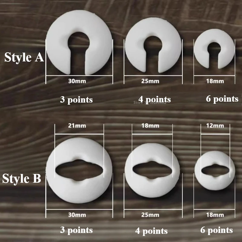3/4/6 Points BJD Cartoon Doll Prevent The Elastic Band From Contracting Neck Clasp Gasket Resin Doll Head Prevent Pressing Parts