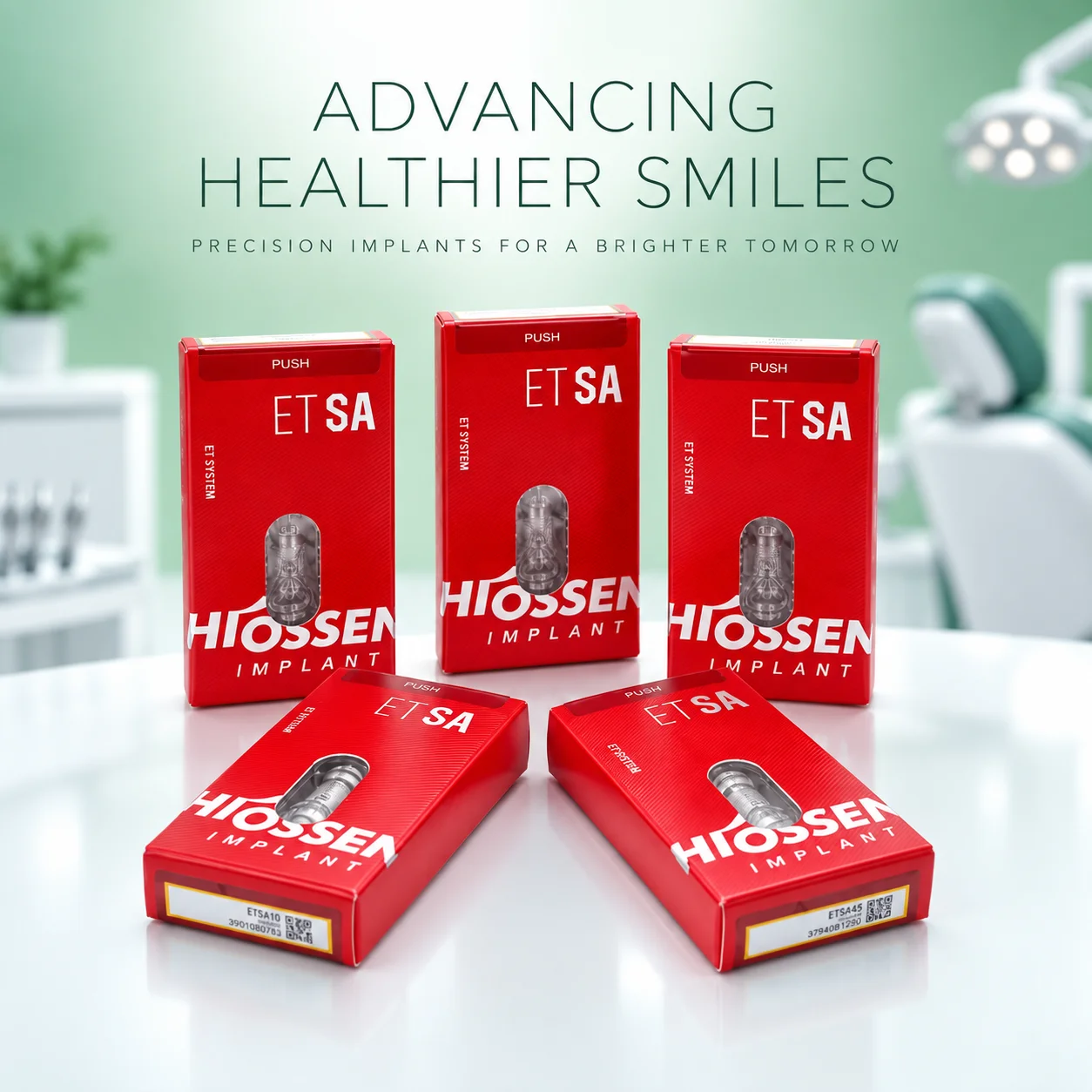 Dental Implant Bone Screw High Strength Micro Mini Fixture Compatible with Hiossen ET-SA System for Dental Lab Restoration Use
