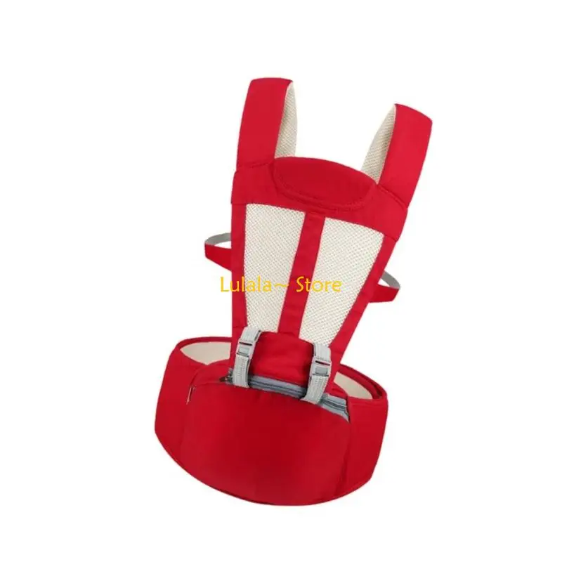 Y4QA Baby Carrying Device Removable Hip Function Double Use for Newborns to Toddler Weight Distributing Shoulder Straps