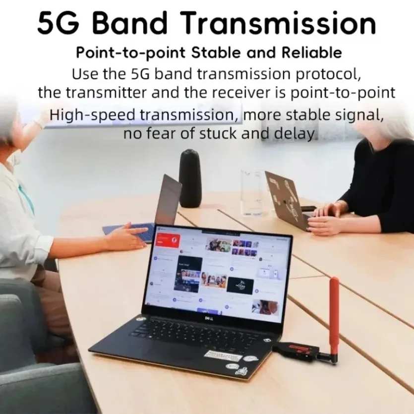 150M Wireless Transmission Custom Mold Video Transmitter Receiver-Compatible Extender Display Adapter Cable Screen Mirror