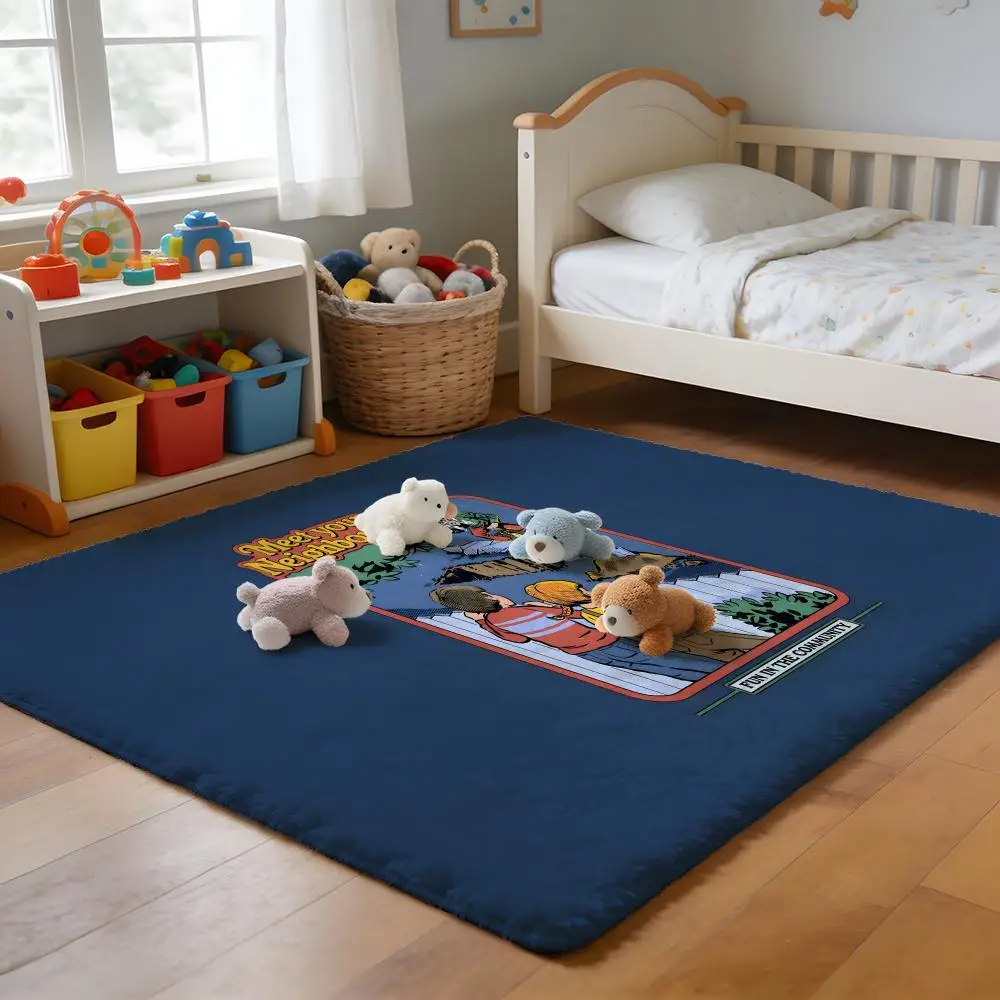 

Floor Mat Soft Flannel Rug Non-Slip Absorbent Mat for Bathroom Bedroom Home Decor Teen W-Wolf TV Show Anime Cartoon