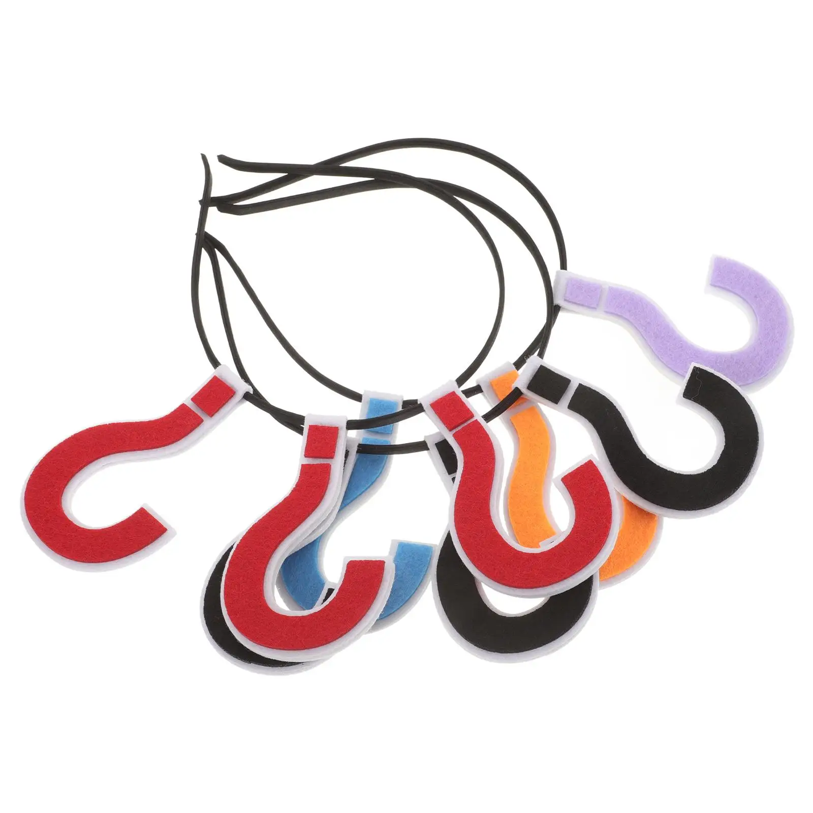 

3Pcs Funny Headband Novelty Party Cartoon Symbol Hair Hoop Question Mark Hairstyle Accessory Festive Photo Prop Comfortable