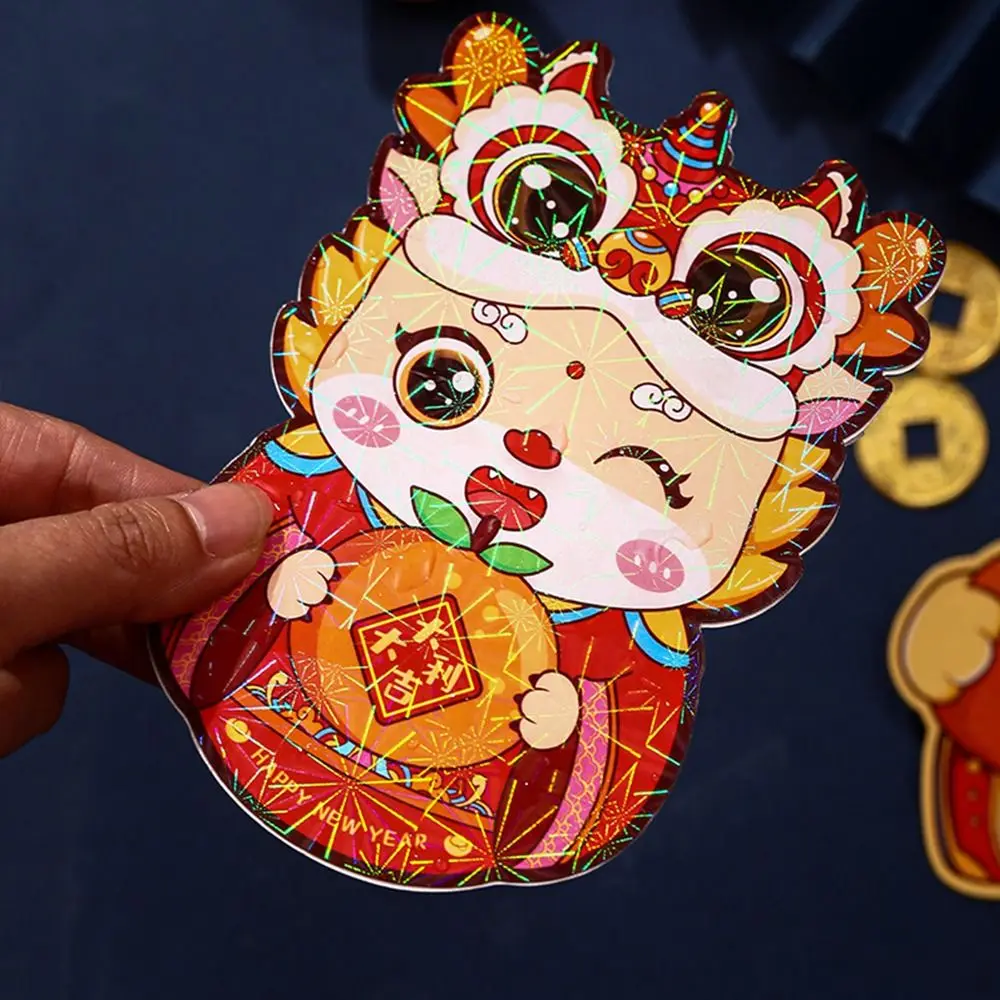 Sobres rojos de Año Nuevo Chino, sobres de dinero de la suerte Hongbao, paquete rojo para decoración de festivales de primavera, 6 piezas, 2024