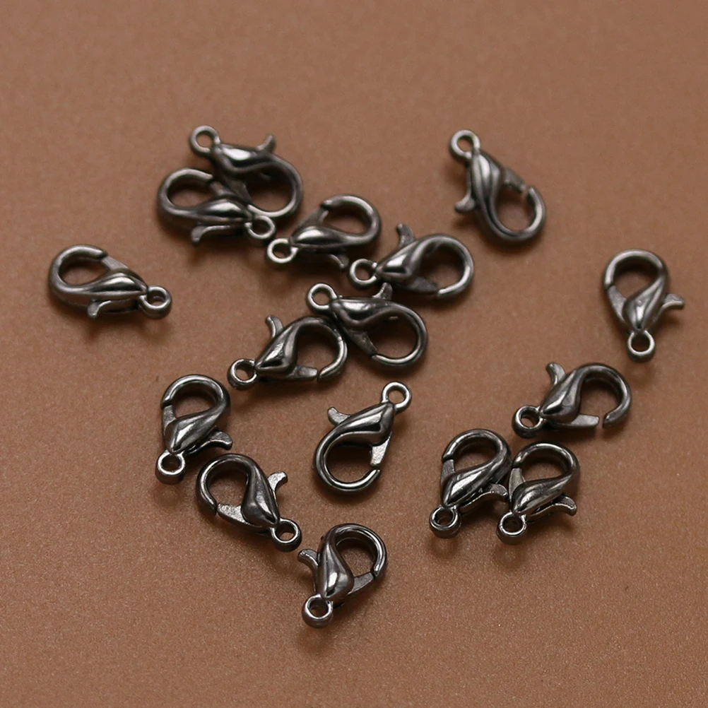 

100 Pcs Lobster Clasp Accessories Jewelry Zinc Alloy for Necklace Making Clasps