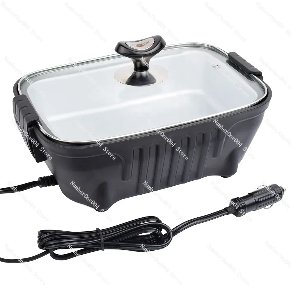 12V Portable Car Stove Electric Heating Lunch Box Food Warmer Oven Box Cooking-truck Travel Camping