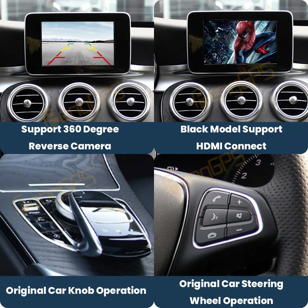 Linux Wireless Carplay Android Auto For Mercedes Benz All Series with Mirror Link AirPlay Car Play HiCar FM DSP WIFi GPS Rear