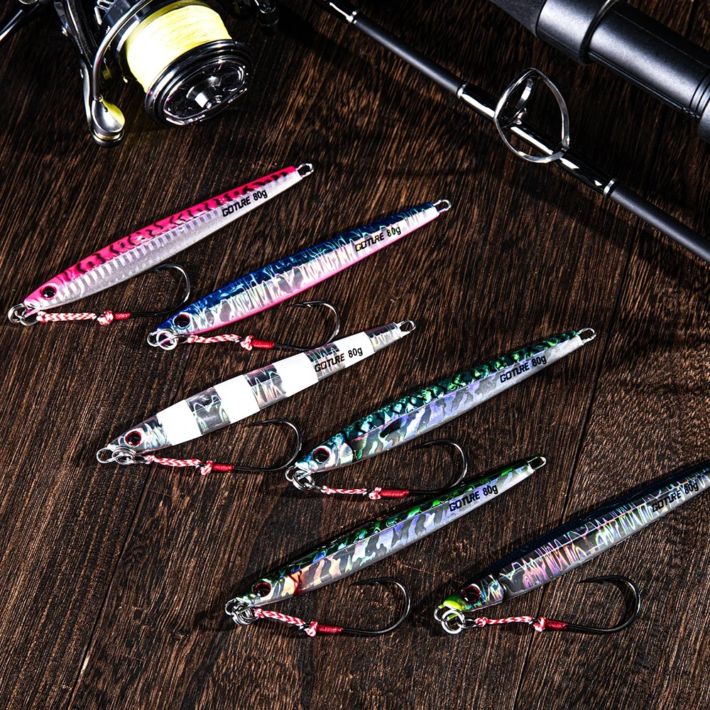 Goture Jig 60-100g – Señuelo de metal para lubina en agua salada - imagen 3