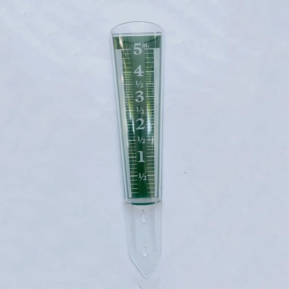 Rain Gauge Ps Material Landscaping Rain Gauge 5-inch Capacity Rain Gauge with Magnifying Scale Easy-to-read for Garden