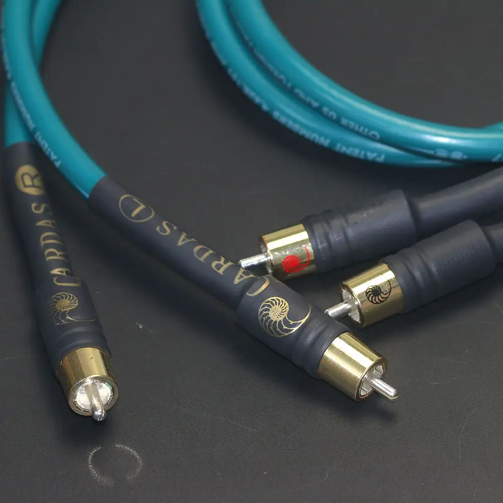 Cardas Crosslink RCA Audio Cable Golden Ratio OFC HiFi Interconnect Wire for Amplifier DAC Green Audiophile Signal Cord
