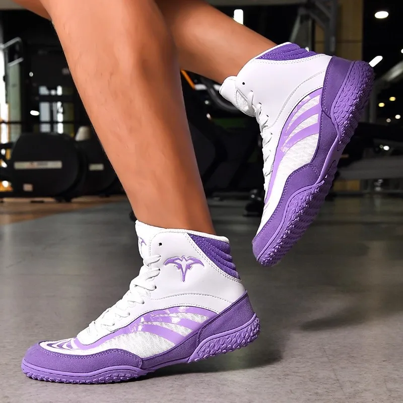 أحذية مصارعة للجنسين على الطراز الكلاسيكي الجديد، أحذية ملاكمة كهربائية للرجال، أحذية لياقة بدنية، أحذية تدريب القوة جيدة جدًا #2