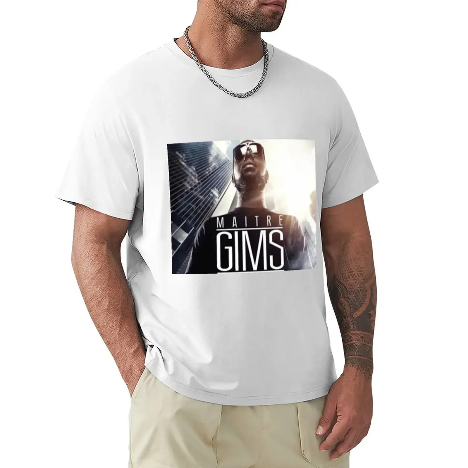 Master Gims T-Shirt Summer fashion New Arrival Cotton Short Sleeve heavyweight Round Collar Outfits funny vintage graphic style