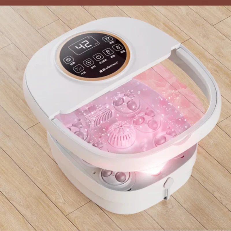 

Folding Fully Automatic Heated Foot Soaking Bucket Portable Constant Temperature Foot Therapy Tub With Electric Massage