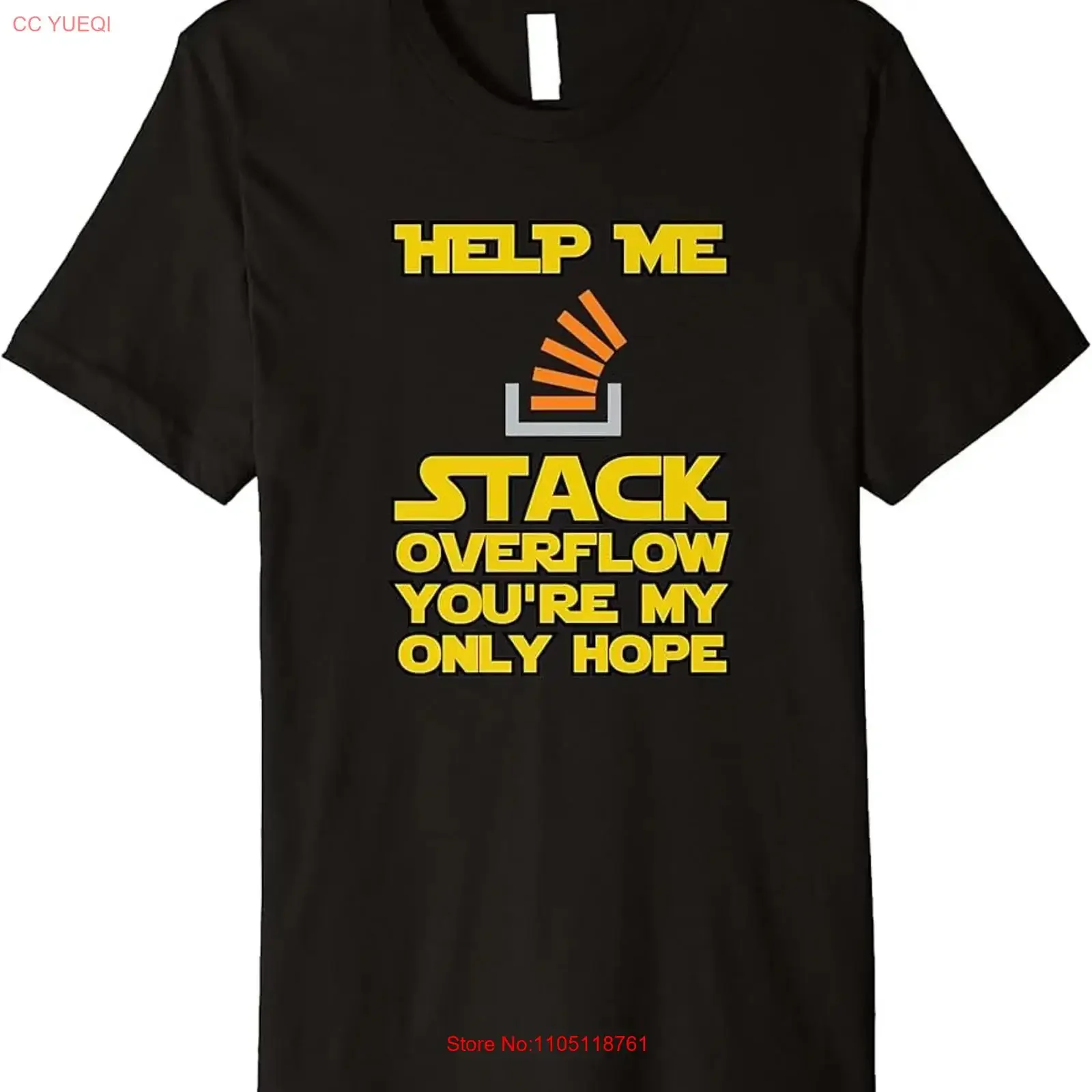 Help me Stack Overflow funny devops programmer programming Premium T Shirt long or short sleeves vintage Washed fashion