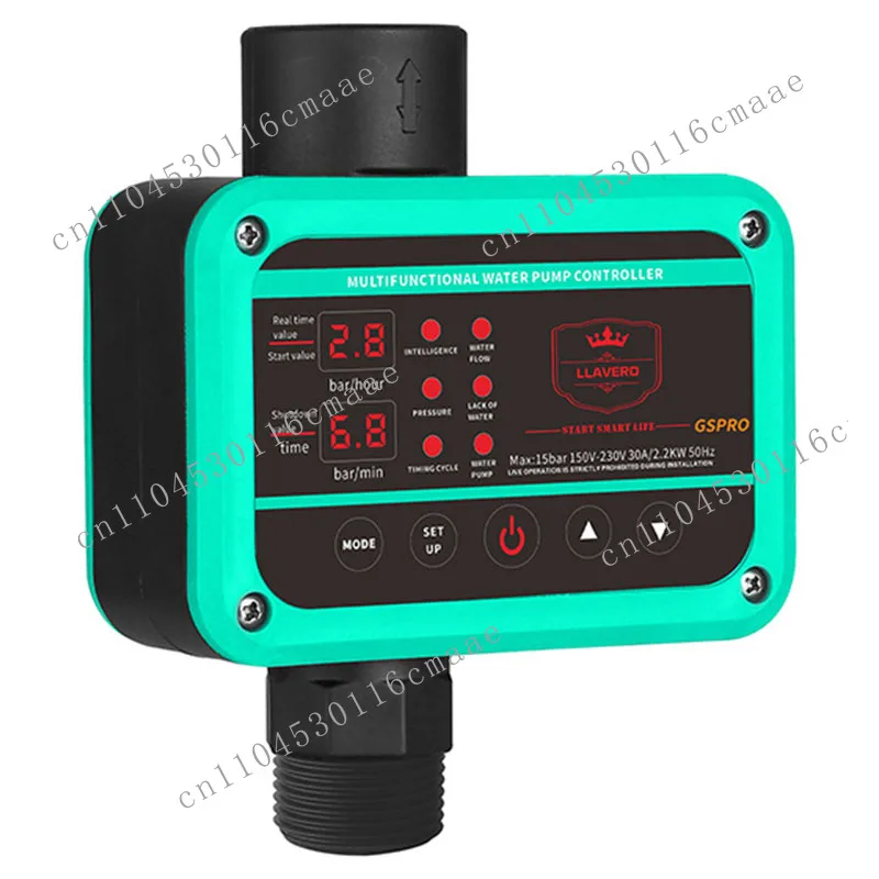 

GS Pro Intelligent Pressure Controller for Water Pump 0-10bar 2.2KW SUPPLY G1 Thread Easy Operation Pump Switch for Building Pip