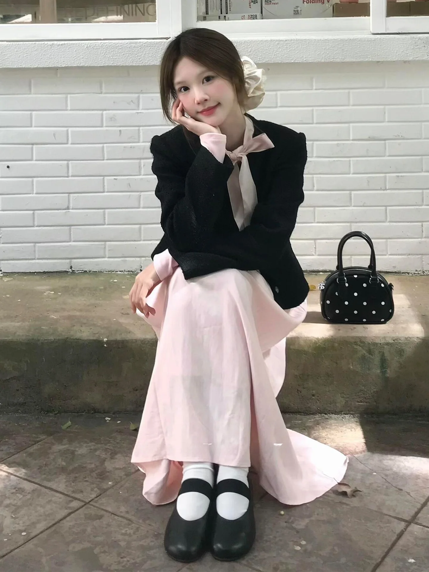 

Осенний комплект Faion, женский высококачественный комплект Miu System Little Fraance Sle Jaet Pink Dr, комплект из двух предметов, роскошный легкий вес