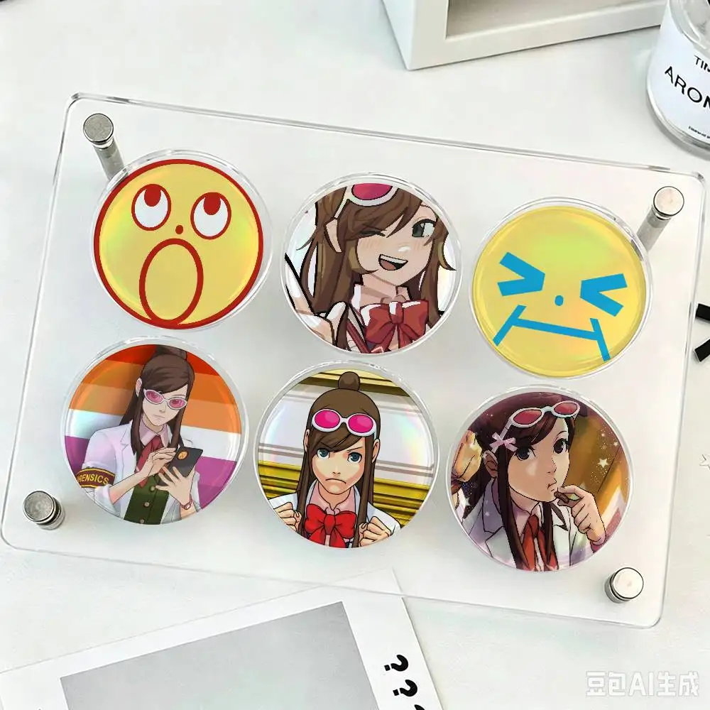 Ema logo Skye Pin Buttons   Button Pin Metal Cute Brooch Collar Lapel Pin Badge Women Fashion Cartoon Lover Creative