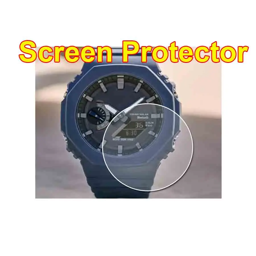 

2PCS TPU Screen Protector For Watch GM-2100 GA-900 GMA-S2100 GM-S2100 Protector Nano Explosion-proof Film