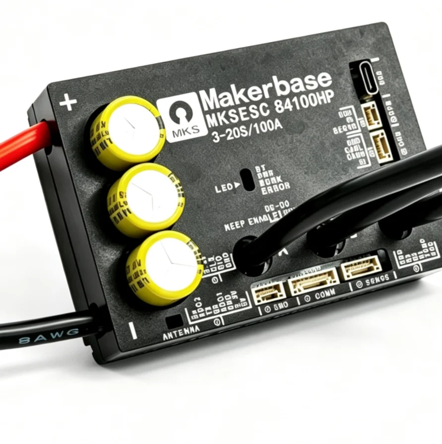 Makerbase VESC 84100HP High Current ESC 84V 100A Aluminum PCB for E-Foil Surfboard AGV Robot Fighting