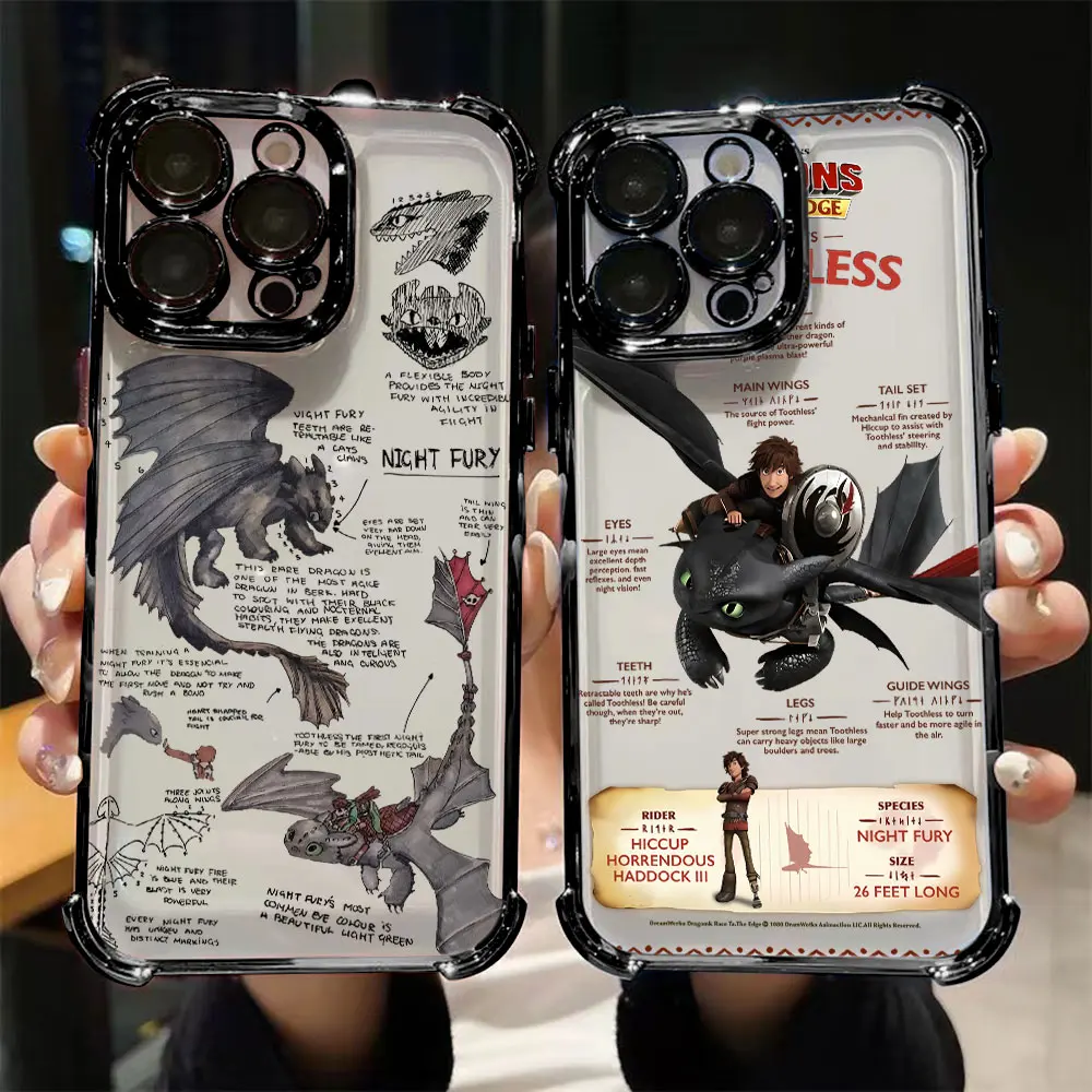 How to Trains Your Dragons Toothless Plating Phone Case For iPhone 16e 16 15 14 13 12 11 Pro Max XR XSMax 8 7 6 Mini Plus Cover #1