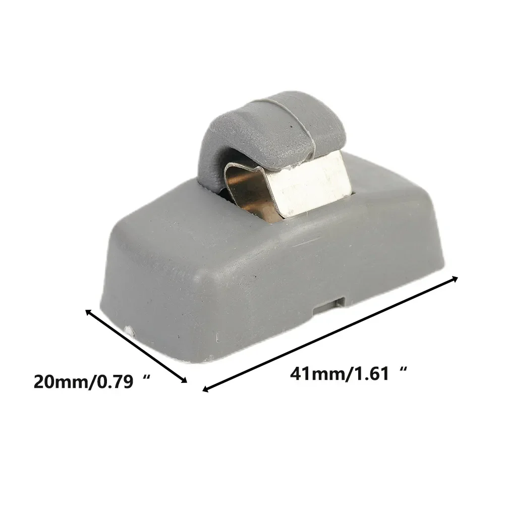 Hook Clips Sun Visor Clips High Reliability Replacement Gray Visor Hook Clips For Skoda Superb 2002-2008 3B0857561B ABS