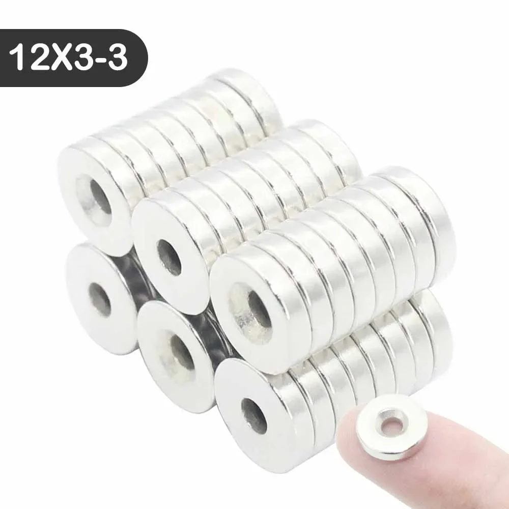 5-100 pcs Strong Magnets Countersunk Round NdFeB Neodymium Magnet  N35 Permanent  Super Strong Powerful Magnets With hole