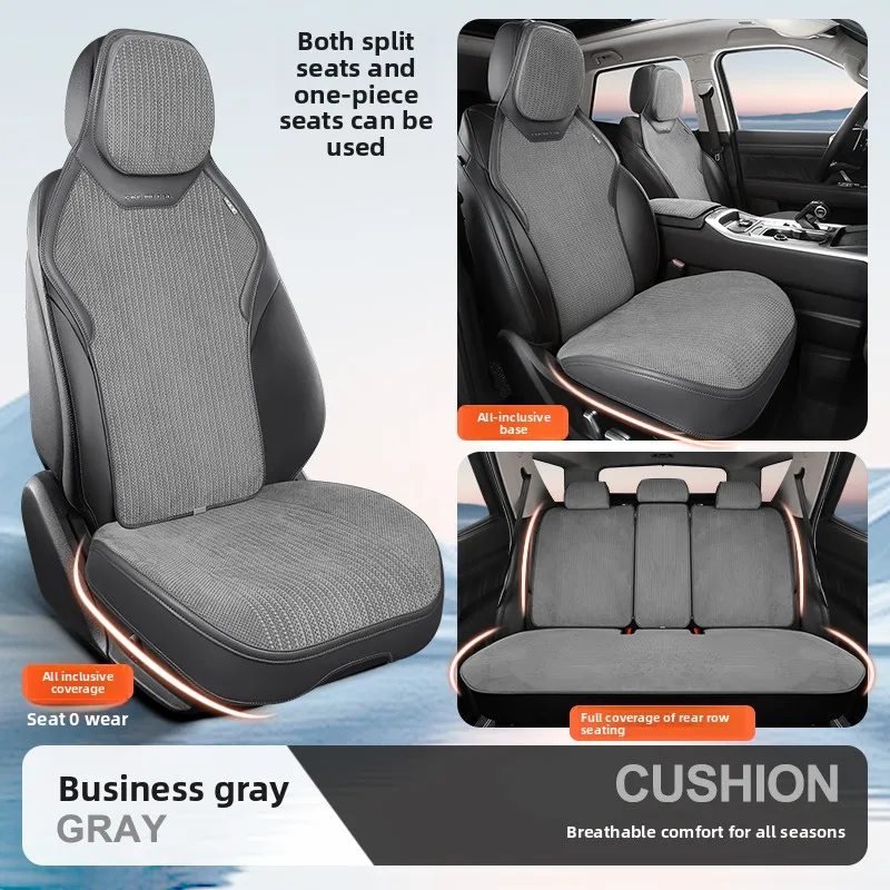Universal High Quality Linen Car Seat Full Cover Breathable Flax Luxury Car Sedan Seat Cushion Car Seat Full Cover Protection