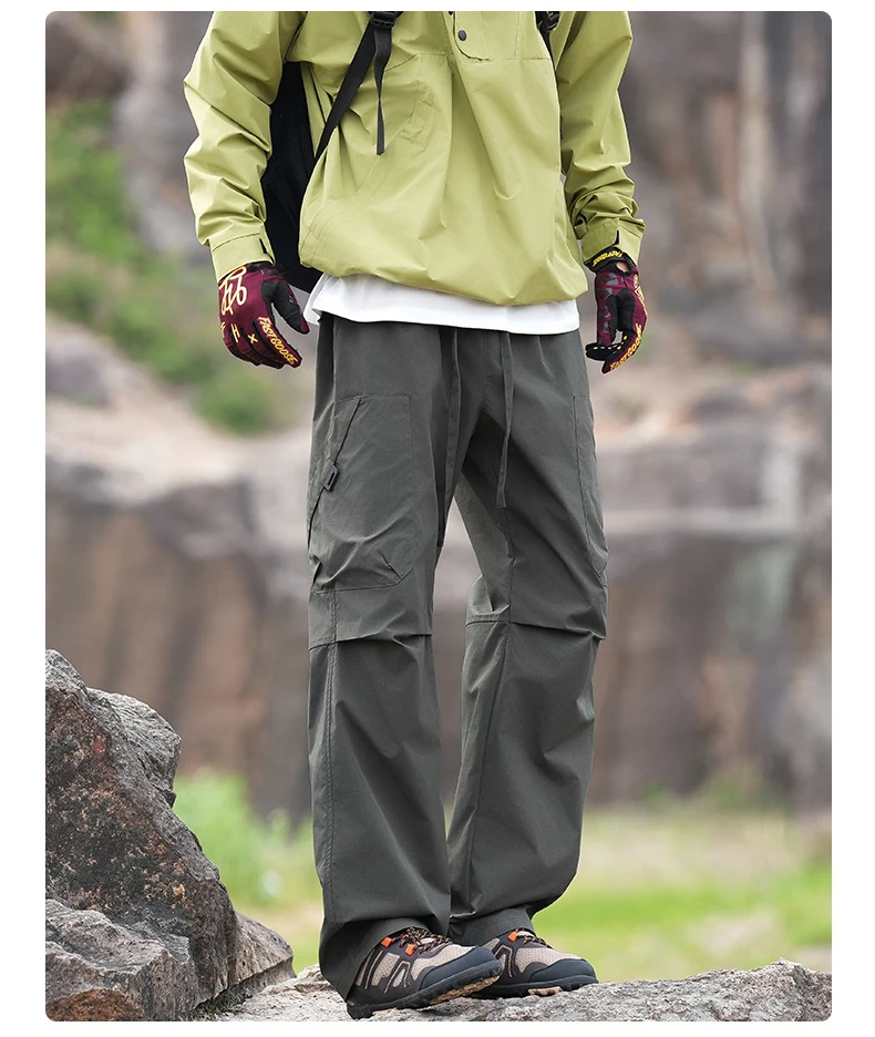Wasserdichte Wander-Cargohosen für Herren, Modische Cargohosen, Herbstliche Baggy-Hosen, Angel- und Campinghosen für Damen – Detail 7