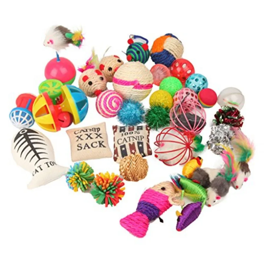 

Cat Toys Variety Pack for Kitty 20 Pieces